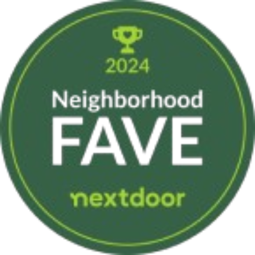 Nextdoor 2024 Fave badge for BluSolar, a denver solar company